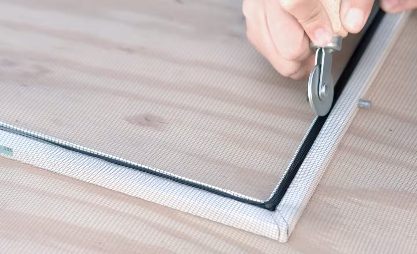 Window screen repair and rescreening